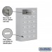 Salsbury Cell Phone Storage Locker - 6 Door High Unit (8 Inch Deep Compartments) - 18 A Doors - steel - Surface Mounted - Master Keyed Locks
